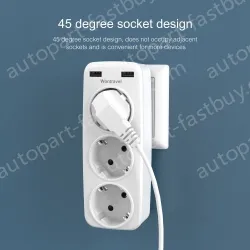 EU plug extension wall socket