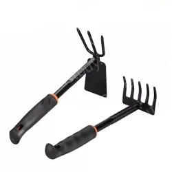 Five-tooth rake + dual-purpose nail rake hoe