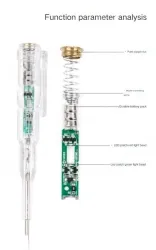 Non-contact measuring pen with illumination DE28 with NCV