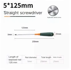 Slotted screwdriver 5*125
