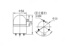 Small warning lightsLTE-1082 DC24V Red