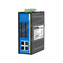 [100 Gigabit 4 Optical 4 Electrical] Ring Network Management Industrial Switch