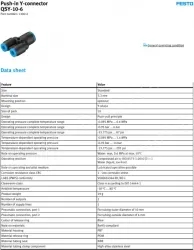 Push-in fitting QSY-10-6(FESTO)