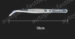 Stainless steel tweezers Curved round head (304 models) 18cm
