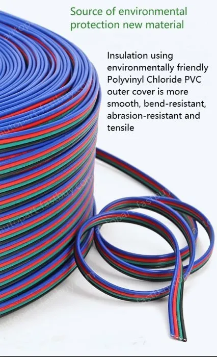 LED light connecting cable 24AWG*2 and (11/0.16TS)