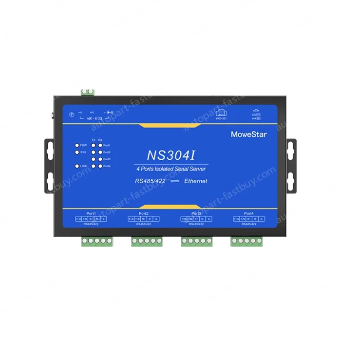 4 Ports RS485/422 Serial to 100M Ethernet Opto-isolated Server