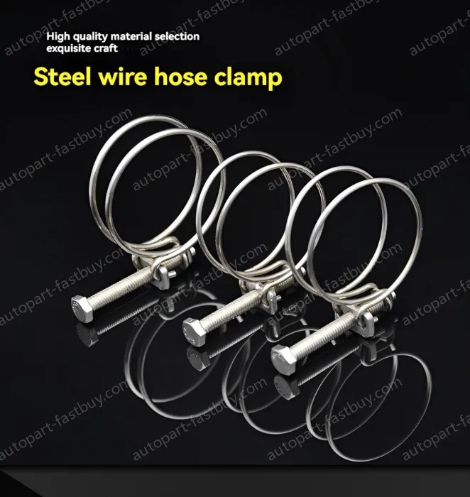 Double steel wire hose clamp 201 material 11-14*2 [wire diameter]