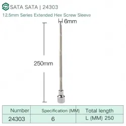 Dafei 6mm with a total length of 250mm-24303