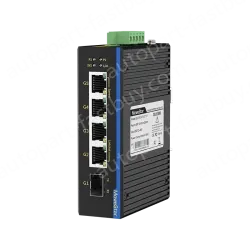 1 Port Gigabit SFP + 4 Ports Gigabit RJ45 Din-Rail Unmanaged Industrial Ethernet Switch