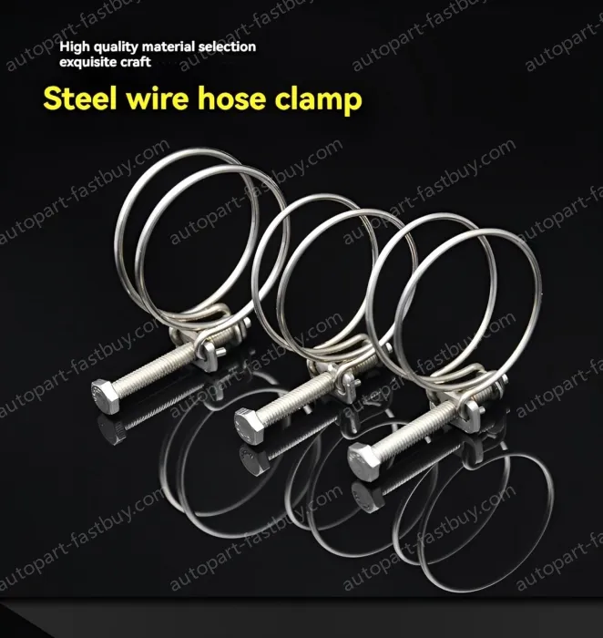 Double steel wire hose clamp 201 material 45-50*3 [wire diameter]