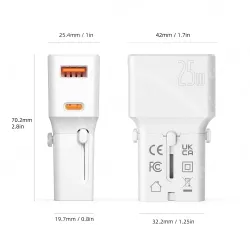 Mini 20W PD charger pocket travel adapter