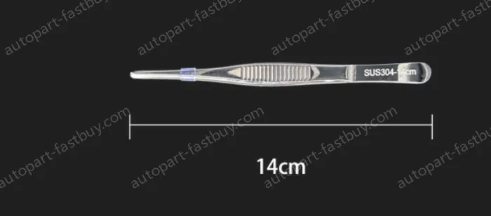 Stainless steel tweezers Straight round head (304 models) 14cm