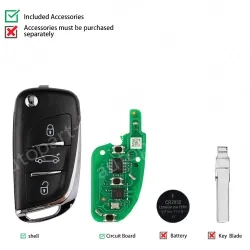 XHORSE XKB501EN car remote control key 3-key VVDI key sub machine universal wireless sub machine