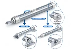 Standard Type Double Acting, Double Rod CJ2W Series &oslash;6, &oslash;10, &oslash;16