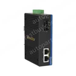 1 Port 100M F(x) + 2 Ports 10/100M T(x) Din Rail Industrial media converter
