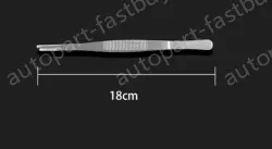 Stainless steel tweezers Straight round toe (thick) 18cm