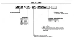 Compact Slide MXH2 Series ø6, ø10, ø16, ø20, ø25MXH2B16-30Z