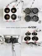 Square four-headed 15W