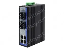 UOTEK 100M 4 Fiber Ports 4 RJ-45 Ports Industrial Switch