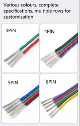 LED light connecting cable 26AWG*2 and (7/0.16TS)