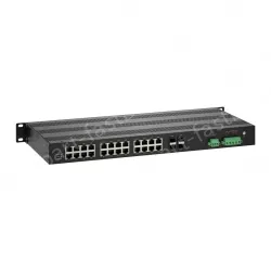 Full-Gigabit 4-optical 24-electric ring network managed PoE switch