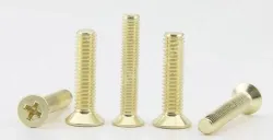 Golden Flat Head Screws M4*28