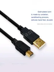 2M Gold Plated Head USB-A5/A6 Anti-static Bag + Outer Packing Box