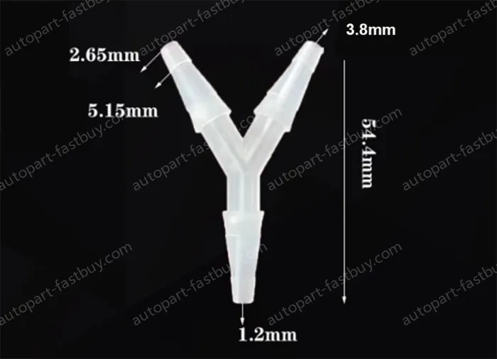 3.8mmY-shaped tee