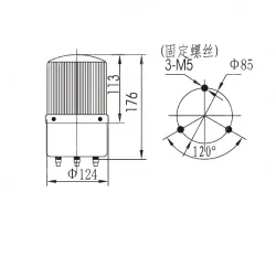 Small warning lightsLTE-5121 AC380V yellow