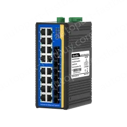 4 Ports 100M F(x) + 16 Ports 10/100M T(x) Din-Rail Unmanaged Industrial Ethernet Switch