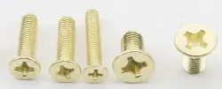 Golden Flat Head Screws M6*110