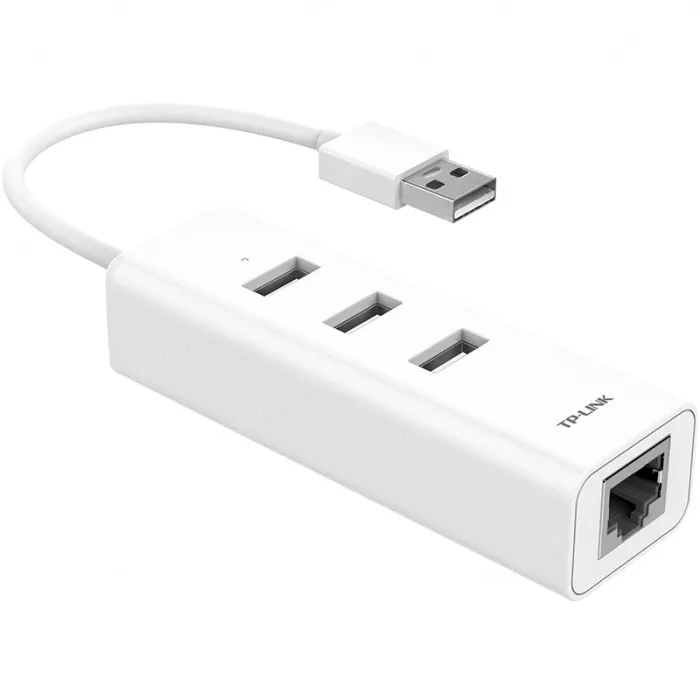 USB 2.0 splitter& 100 Mbit Ethernet adapter