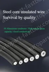 Steel core insulated wire 10KV3.4 thickness*JKLGYJ-50/8