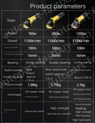 Decoration 760W rear switch metal polishing