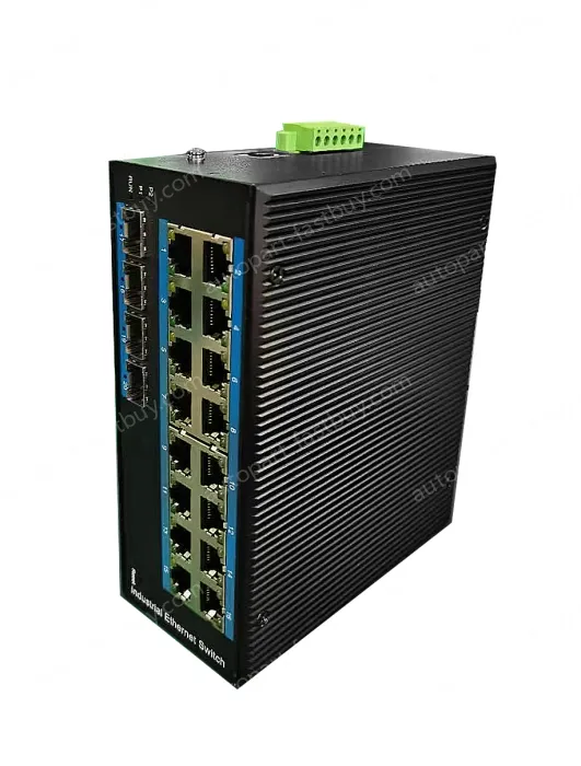 16-port 10/100/1000BASE-TX+4G SFP Managed Industrial PoE Switch