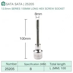 Dafei 8mm with a total length of 100mm-25205