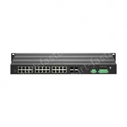 Full-Gigabit 4-optical 24-electric ring network managed PoE switch
