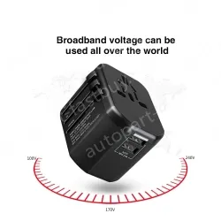 International travel adapter KRUSB-WLG3303B