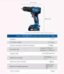 GSB 185-LI dual electric +33 pcs