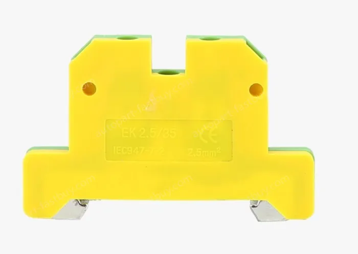 EK2.5-25 Rail Grounding Combination Terminal Flame Retardant Current Yellow and Green Ordinary Terminal Grounding Terminal