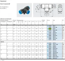 Push-in fittings QST-6(FESTO)