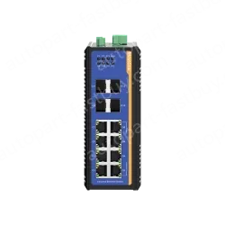 4 Ports Gigabit SFP + 8 Ports Gigabit RJ45 Din-Rail Managed Industrial Ethernet Switch