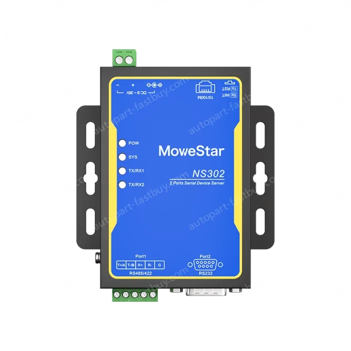 1 Port RS232 + 1 Port RS485/422 Serial to 100M Ethernet Server
