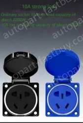 Sky blue Blue six-link 3-hole