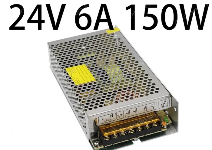 DC switching power supply, LED light strip light box monitoring special transformer 24V 6A 150W