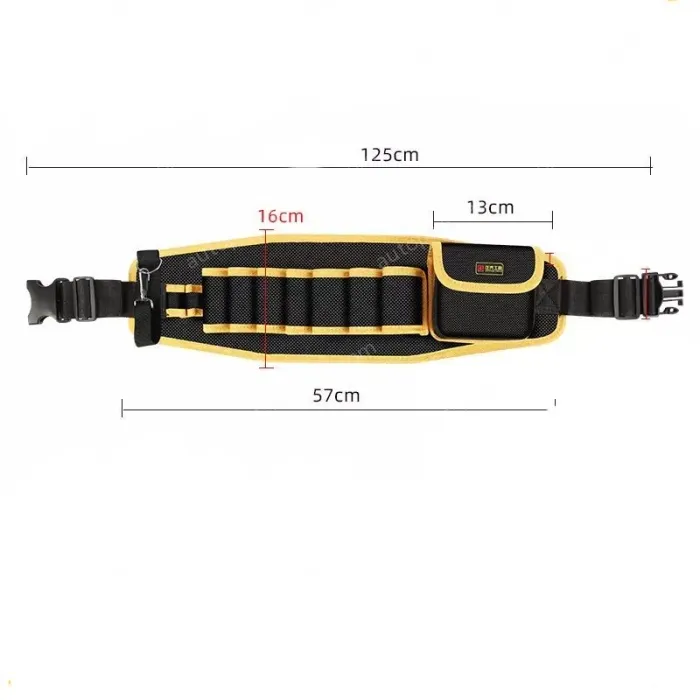 Yellow thickened tool belt bag partial bag