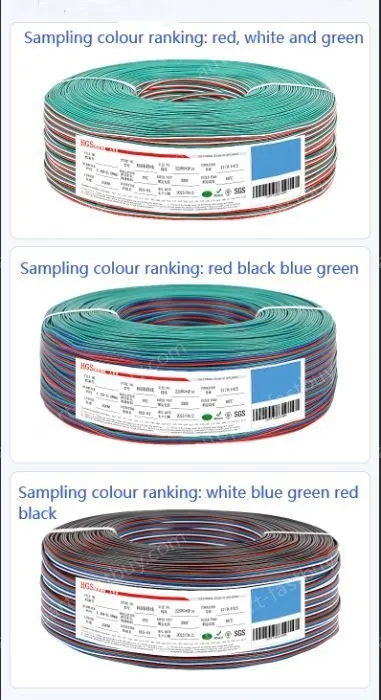 LED light connecting cable 26AWG*10 and (7/0.16TS)