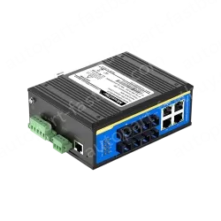 [100 Gigabit 4 Optical 4 Electrical] Ring Network Management Industrial Switch