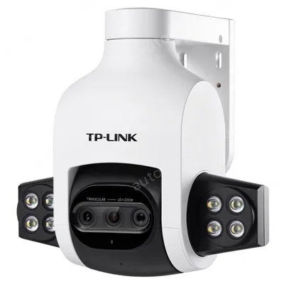 Three-eye wide-angle zoom full-color outdoor dome