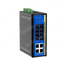 [100 Gigabit 4 Optical 4 Electrical] Ring Network Management Industrial Switch